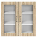Væglågskab LUCCA Sonoma-eg 80 x 31 x 80 cm Konstrueret træ