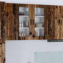 Væglågskab LUCCA Gammelt træ 80 x 31 x 80 cm Konstrueret træ
