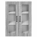 Væglågskab LUCCA Grå sonoma-eg 60 x 31 x 80 cm Konstrueret træ