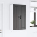 Vægskab LUCCA Sort 60 x 31 x 100 cm Konstrueret træ