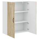Vægskab LUCCA Sonoma-eg 80 x 31 x 100 cm Konstrueret træ