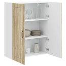 Vægskab LUCCA Sonoma-eg 80 x 31 x 100 cm Konstrueret træ