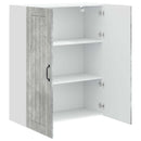 Vægskab LUCCA Betongrå 80 x 31 x 100 cm Konstrueret træ