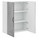 Vægskab LUCCA Grå sonoma-eg 80 x 31 x 100 cm Konstrueret træ