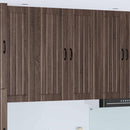 Vægskab LUCCA Brunt eg 80 x 31 x 100 cm Konstrueret træ