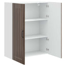 Vægskab LUCCA Brunt eg 80 x 31 x 100 cm Konstrueret træ