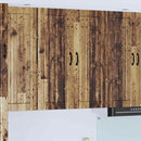 Vægskab LUCCA Gammelt træ 80 x 31 x 100 cm Konstrueret træ