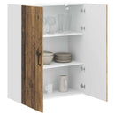 Vægskab LUCCA Gammelt træ 80 x 31 x 100 cm Konstrueret træ