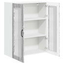 Væglågskab LUCCA Grå sonoma-eg 80 x 31 x 100 cm Konstrueret træ