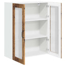 Væglågskab LUCCA Gammelt træ 80 x 31 x 100 cm Konstrueret træ