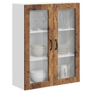 Væglågskab LUCCA Gammelt træ 80 x 31 x 100 cm Konstrueret træ