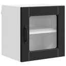 Væglågskab PORTO 2 pcs Sort 40 x 31 x 40 cm Konstrueret træ