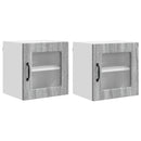 Væglampe Skab PORTO 2 pcs Grå Sonoma 40 x 31 x 40 cm