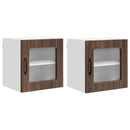 Væglågskab PORTO 2 pcs Brun eg 40 x 31 x 40 cm Konstrueret træ