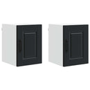 Vægskab PORTO 2 pcs Sort 30 x 31 x 40 cm Konstrueret træ