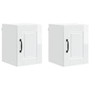 Vægskab PORTO 2 pcs Høj gloss hvid 30 x 31 x 40 cm