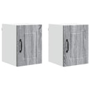 Vægskab PORTO 2 pcs Grå Sonoma 30 x 31 x 40 cm Konstrueret træ