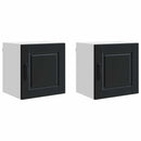 Vægskab PORTO 2 pcs Sort 40 x 31 x 40 cm Konstrueret træ