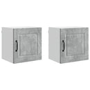 Vægskab PORTO 2 pcs Beton Grå 40 x 31 x 40 cm Konstrueret træ