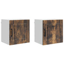 Vægskab PORTO 2 pcs Røget eg 40 x 31 x 40 cm Konstrueret træ