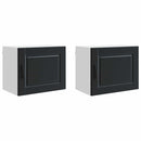 Vægskab PORTO 2 pcs Sort 50 x 31 x 40 cm Konstrueret træ