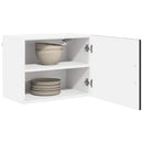 Vægskab PORTO 2 pcs Sort 50 x 31 x 40 cm Konstrueret træ