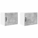 Vægskab PORTO 2 pcs Beton Grå 50 x 31 x 40 cm Konstrueret træ
