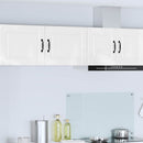 Vægskab PORTO 2 pcs Høj gloss hvid 50 x 31 x 40 cm