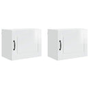 Vægskab PORTO 2 pcs Høj gloss hvid 50 x 31 x 40 cm