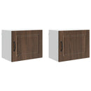Vægskab PORTO 2 pcs Brun eg 50 x 31 x 40 cm Konstrueret træ