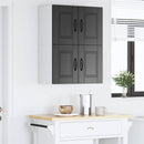 Vægskab PORTO 2 pcs Sort 60 x 31 x 40 cm Konstrueret træ
