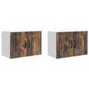 Vægskab PORTO 2 pcs Røget eg 60 x 31 x 40 cm Konstrueret træ