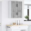Vægskab PORTO 2 pcs Grå Sonoma 60 x 31 x 40 cm Konstrueret træ
