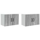 Vægskab PORTO 2 pcs Grå Sonoma 60 x 31 x 40 cm Konstrueret træ