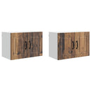 Vægskab PORTO 2 pcs Gammelt træ 60 x 31 x 40 cm Konstrueret træ