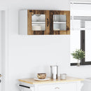 Væglågskab PORTO Gammelt træ 80 x 31 x 40 cm Konstrueret træ