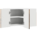 Væg hjørneskab PORTO Røget eg 57 x 57 x 40 cm Konstrueret træ