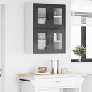 Væglågskab PORTO 2 pcs Sort 60 x 31 x 40 cm Konstrueret træ