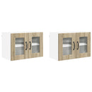 Væglågskab PORTO 2 pcs Sonoma eg 60 x 31 x 40 cm