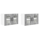 Væglågskab PORTO 2 pcs Grå Sonoma 60 x 31 x 40 cm
