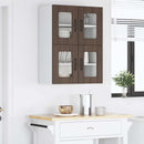 Væglågskab PORTO 2 pcs Brun eg 60 x 31 x 40 cm Konstrueret træ