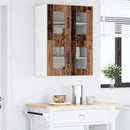 Væglågskab PORTO 2 pcs Gammelt træ 60 x 31 x 40 cm