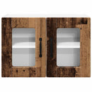 Væglågskab PORTO 2 pcs Gammelt træ 60 x 31 x 40 cm