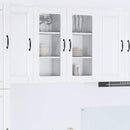 Væglågskab PORTO 2 pcs Hvid 40 x 31 x 80 cm Konstrueret træ