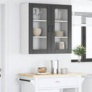 Væglampe Skab PORTO 2 pcs Sort 40 x 31 x 80 cm Konstrueret træ