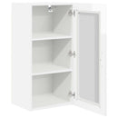 Væglågskab PORTO 2 pcs Høj gloss hvid 40 x 31 x 80 cm