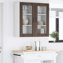 Væglågskab PORTO 2 pcs Brun eg 40 x 31 x 80 cm Konstrueret træ