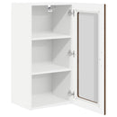 Væglågskab PORTO 2 pcs Brun eg 40 x 31 x 80 cm Konstrueret træ