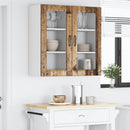 Væglågskab PORTO 2 pcs Gammelt træ 40 x 31 x 80 cm