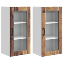 Væglågskab PORTO 2 pcs Gammelt træ 40 x 31 x 80 cm